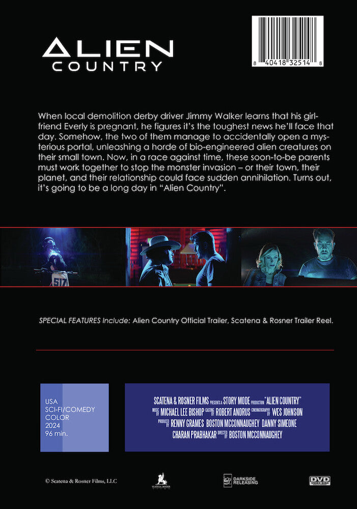 alien country - Back Panel - DVD