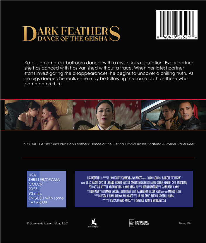 Dark Feathers: Dance of the Geisha - Back Panel - 