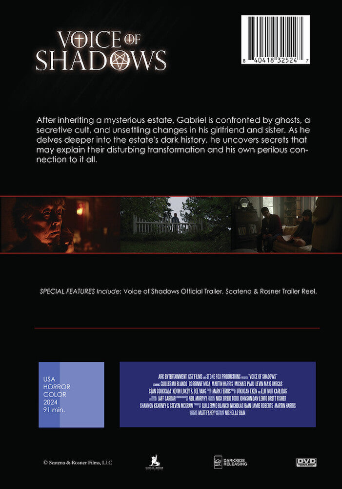 voice of shadows - Back Panel - DVD