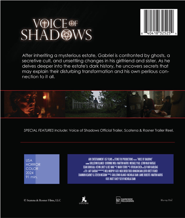 voice of shadows - Back Panel - Blu-ray