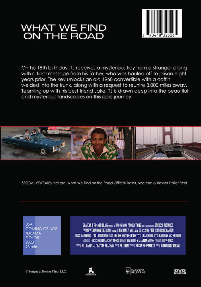 what we find on the road - Back Panel - DVD