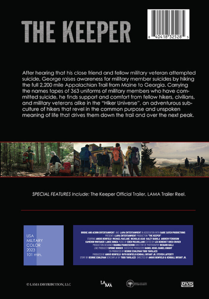 the keeper - Back Panel - DVD