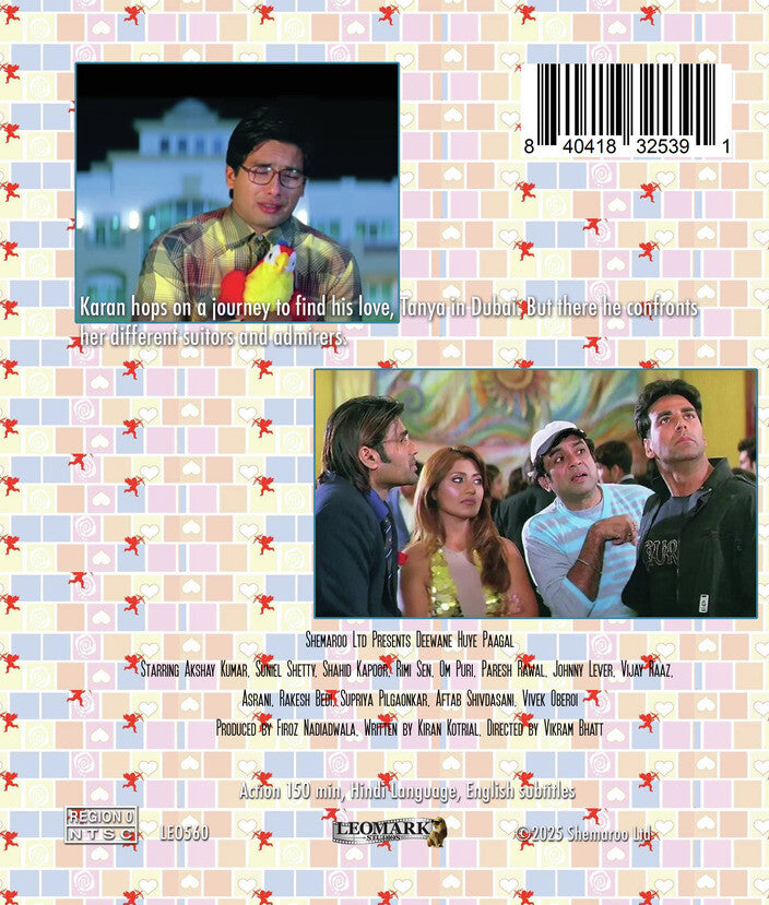 deewane huye paagal - Back Panel - Blu-ray