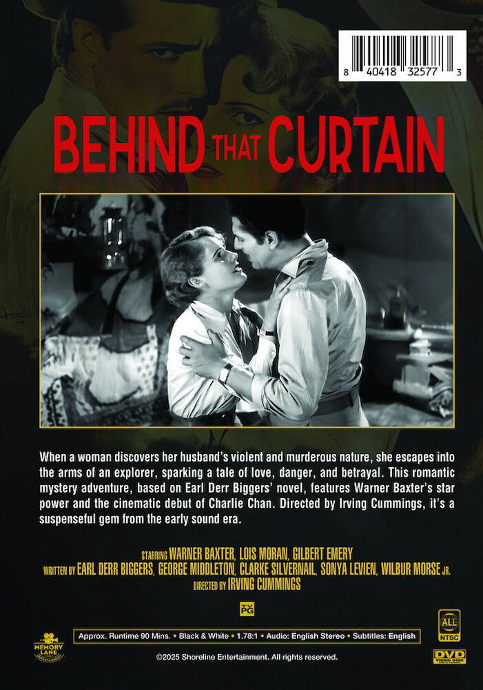 behind that curtain - Back Panel - DVD