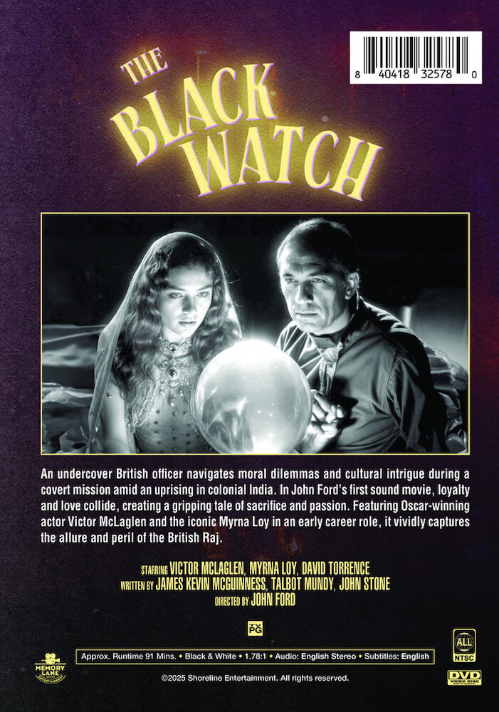 the black watch - Back Panel - DVD