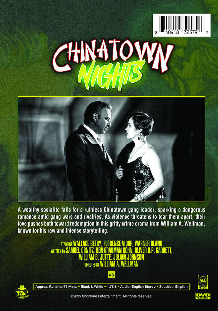 chinatown nights - Back Panel - DVD