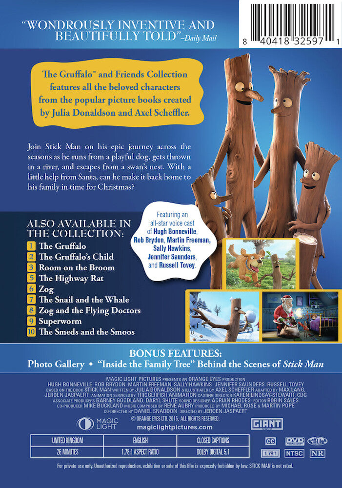 stick man - Back Panel - DVD