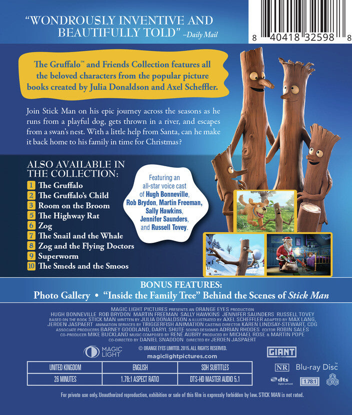 stick man - Back Panel - Blu-ray