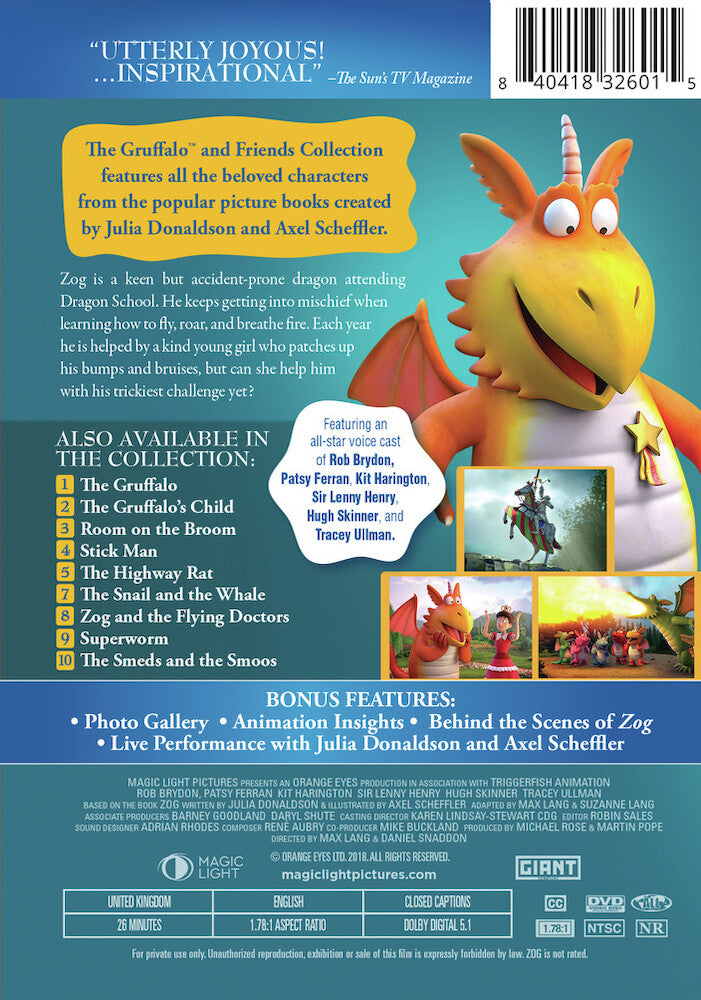 zog - Back Panel - DVD