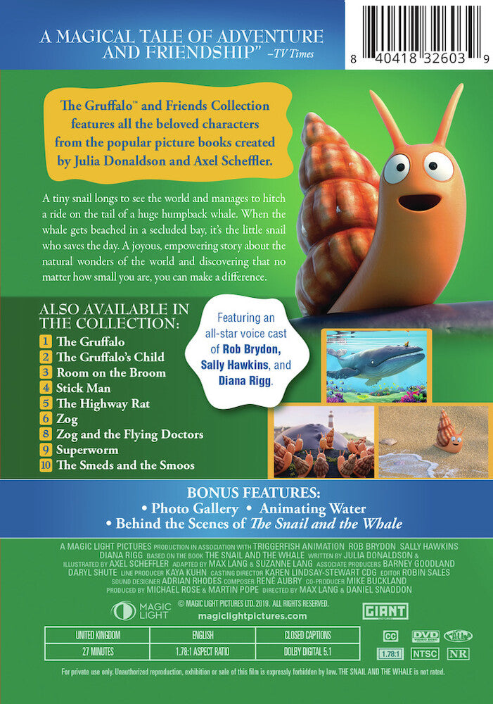 the snail and the whale - Back Panel - DVD