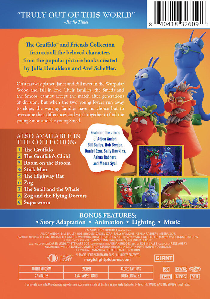 the smeds and the smoos - Back Panel - DVD