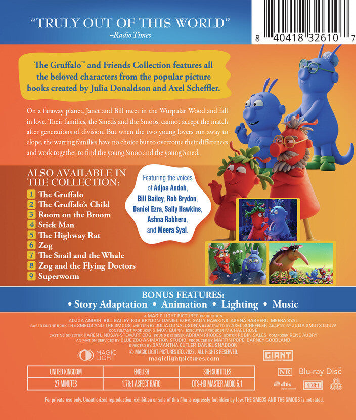 the smeds and the smoos - Back Panel - Blu-ray