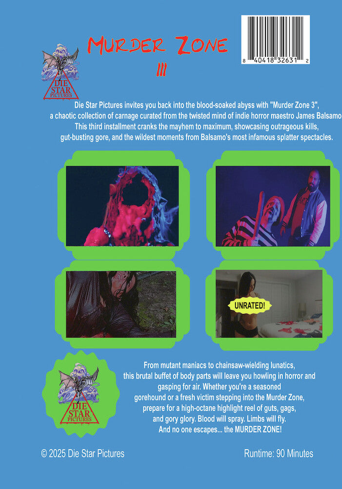 Murder Zone 3 - Back Panel - 