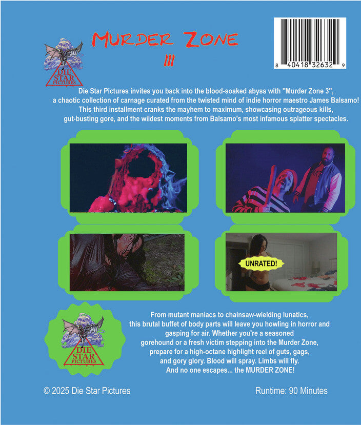 Murder Zone 3 - Back Panel - 