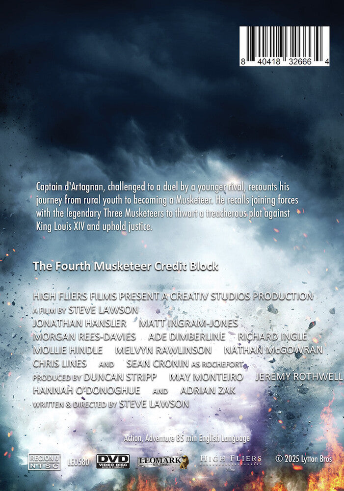 The Fourth Musketeer - Back Panel - 
