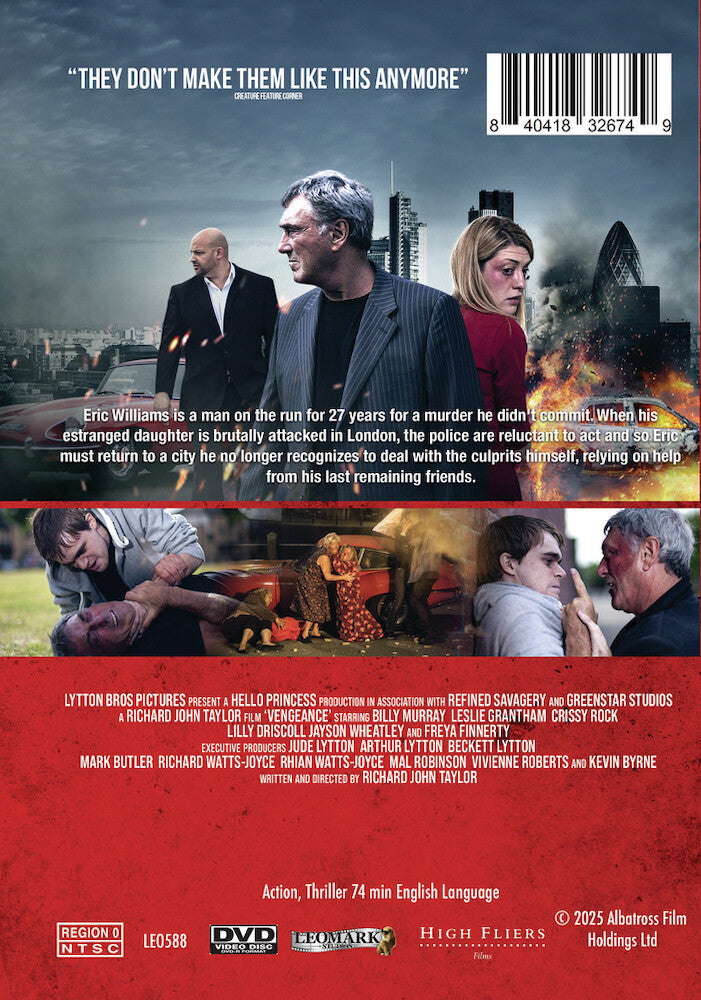 vengeance - Back Panel - DVD