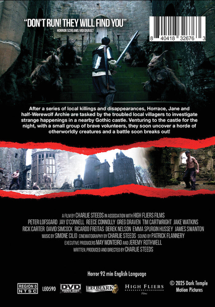 werewolf castle - Back Panel - DVD