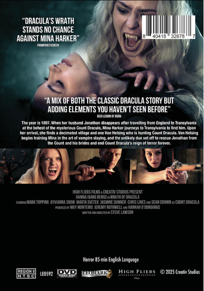 wrath of dracula - Back Panel - DVD