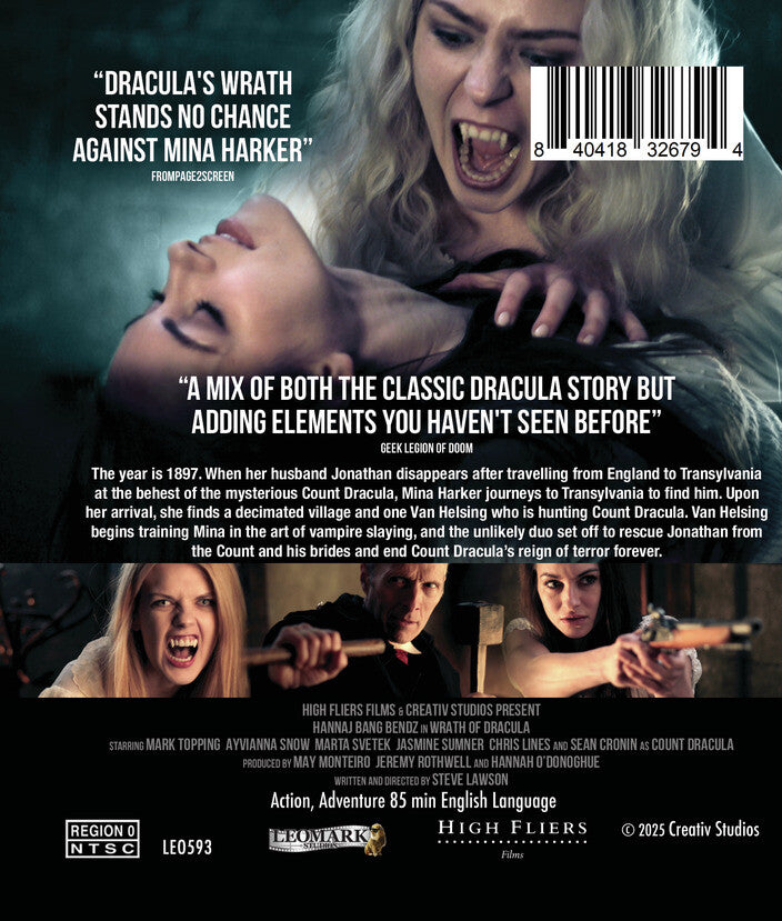 wrath of dracula - Back Panel - Blu-ray