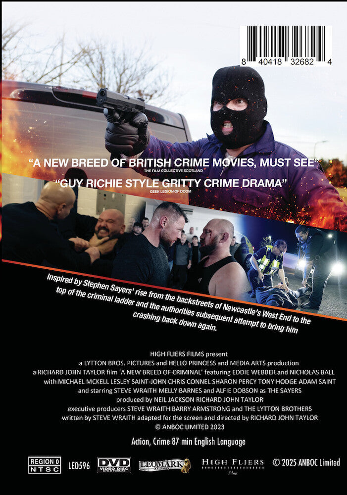 a new breed of criminal - Back Panel - DVD