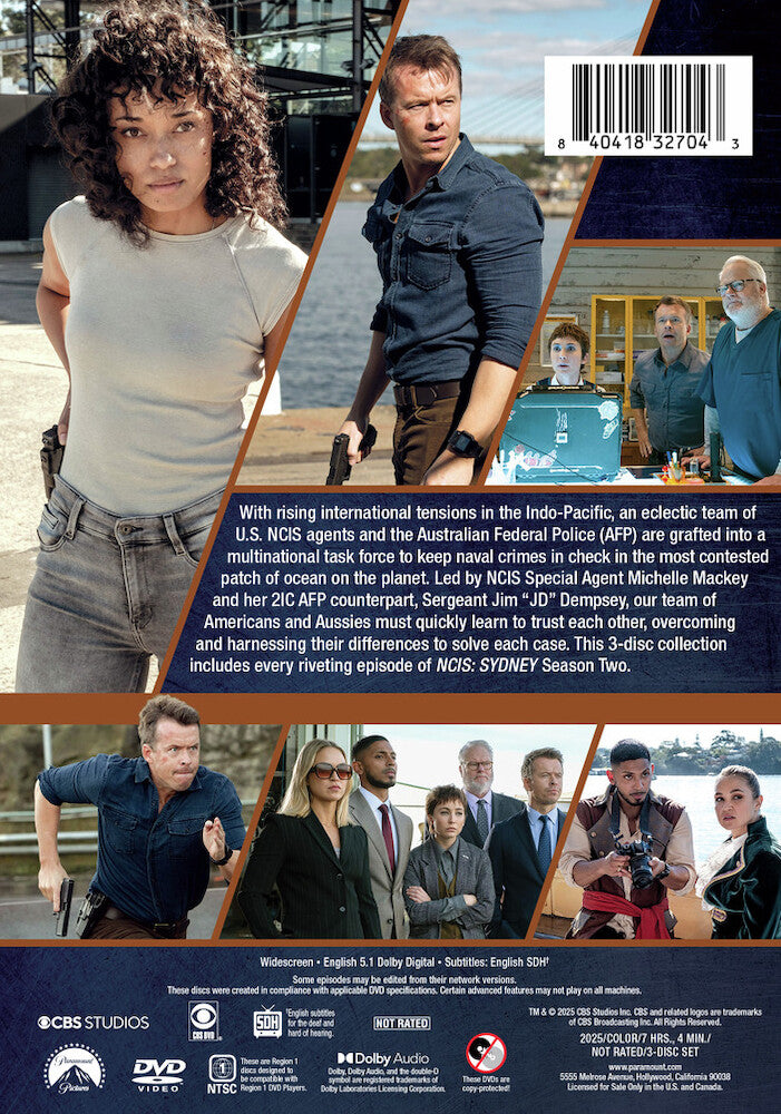 ncis: sydney - season two - Back Panel - DVD