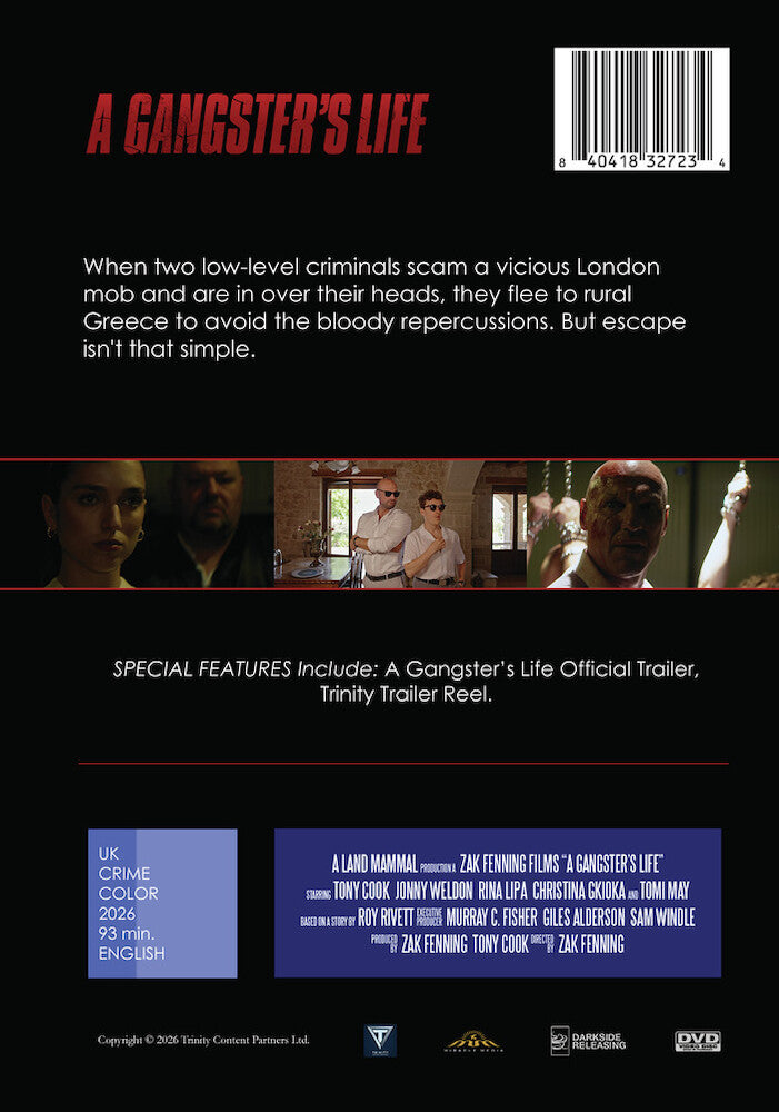 A Gangster's Life - Back Panel - 