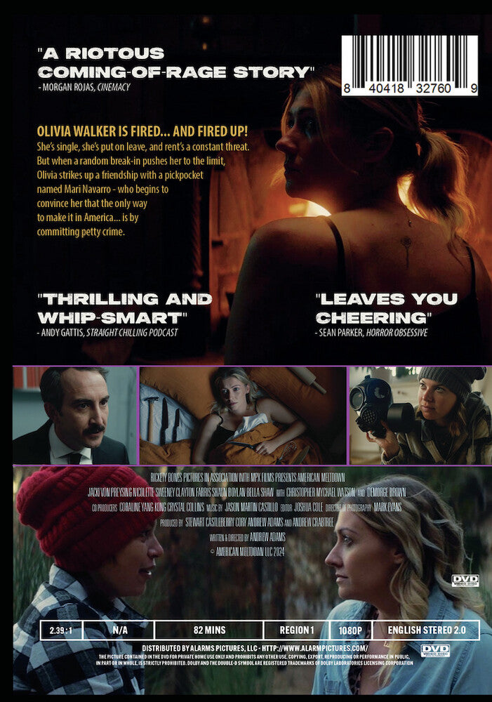 american meltdown - Back Panel - DVD