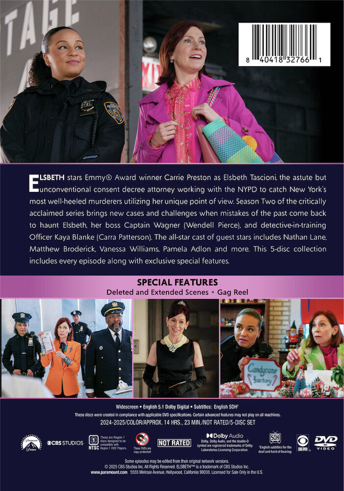 elsbeth: season two - Back Panel - DVD