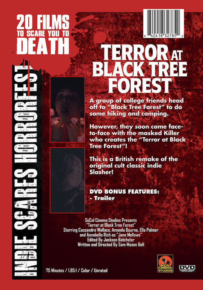 terror at black tree forest - Back Panel - DVD