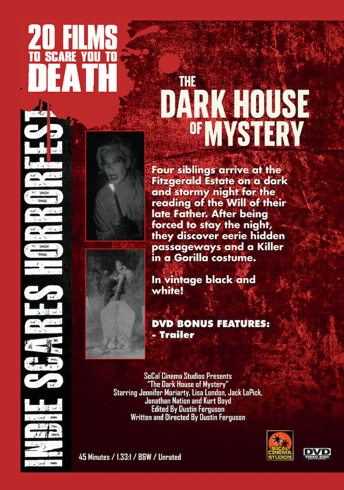 the dark house of mystery - Back Panel - DVD