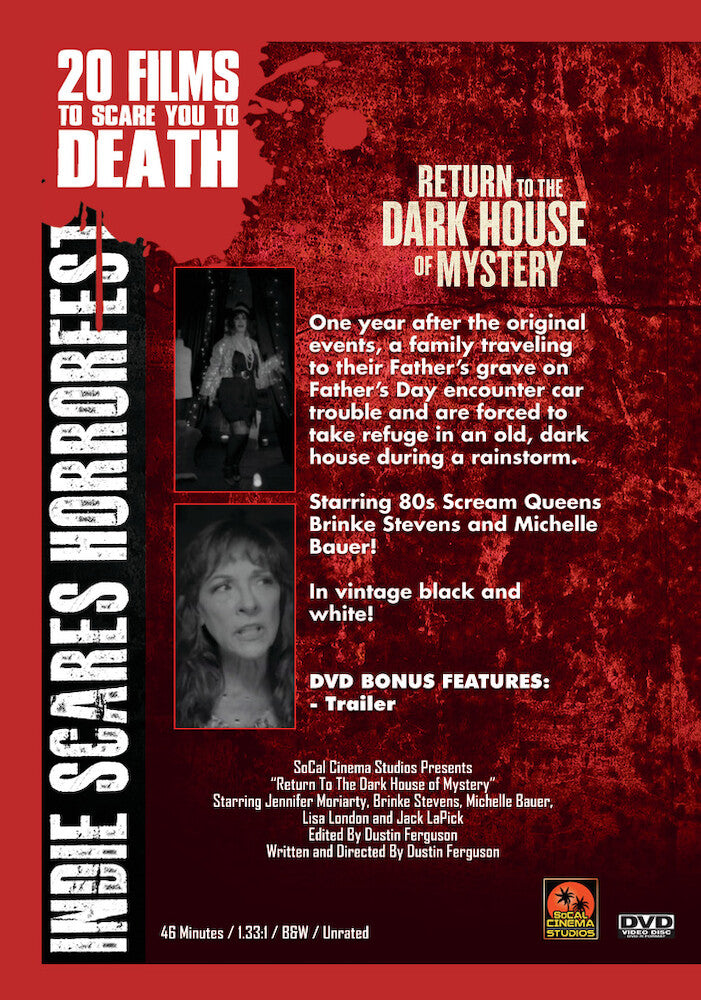 return to the dark house of mystery - Back Panel - DVD
