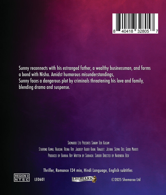 sanam teri kasam - Back Panel - Blu-ray
