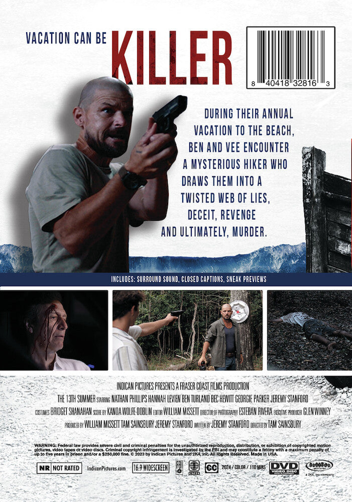 13th summer - Back Panel - DVD