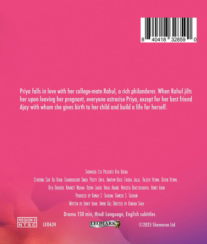 kya khena - Back Panel - Blu-ray