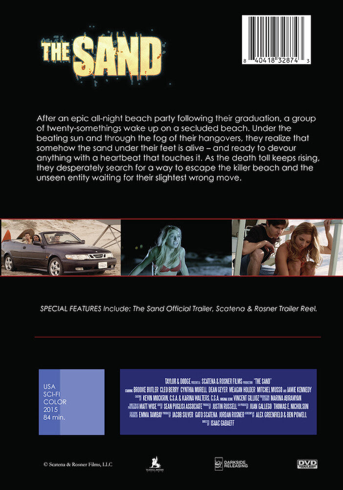 the sand - Back Panel - DVD