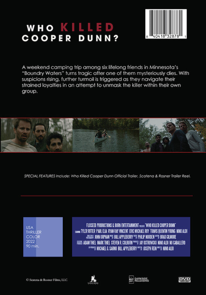 who killed cooper dunn - Back Panel - DVD