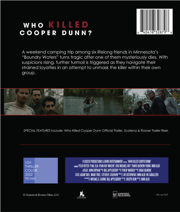 who killed cooper dunn - - Back Panel - Blu-ray