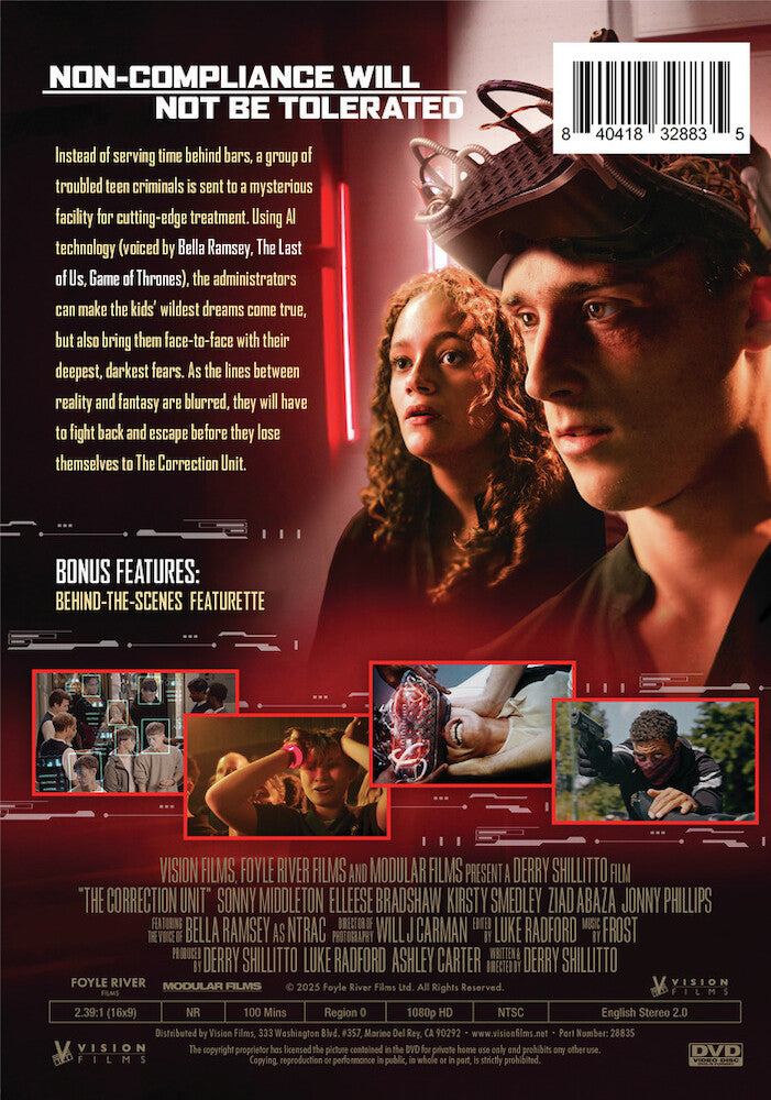 the correction unit - Back Panel - DVD