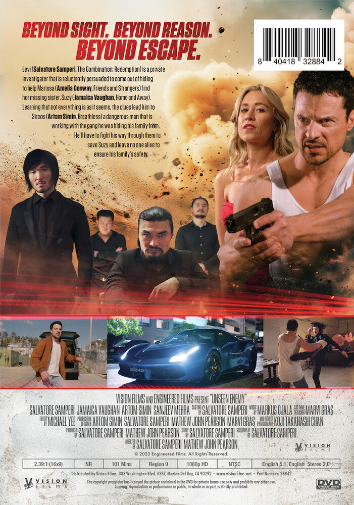 unseen enemy - Back Panel - DVD