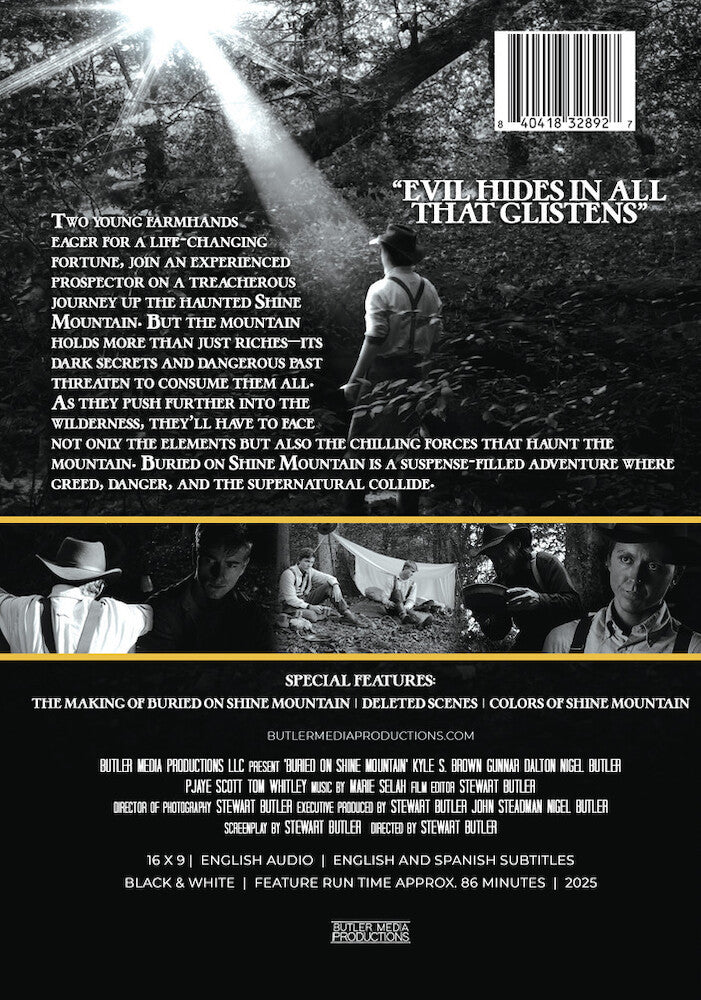 buried on shine mountain - Back Panel - DVD