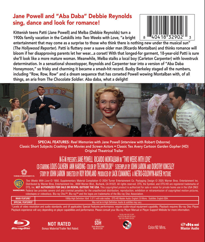 two weeks with love - Back Panel - Blu-ray