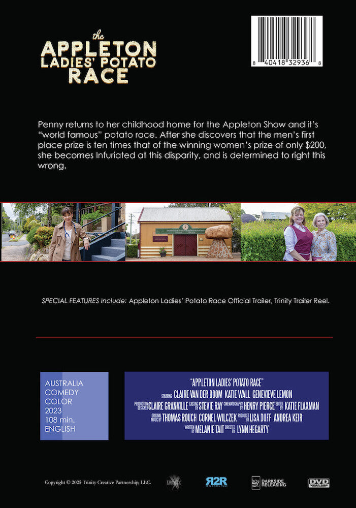 appleton ladies' potato race - Back Panel - DVD