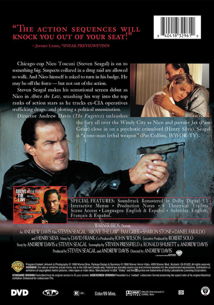 Above the Law - Back Panel - 