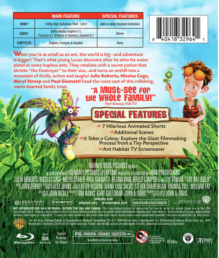 the ant bully - Back Panel - Blu-ray