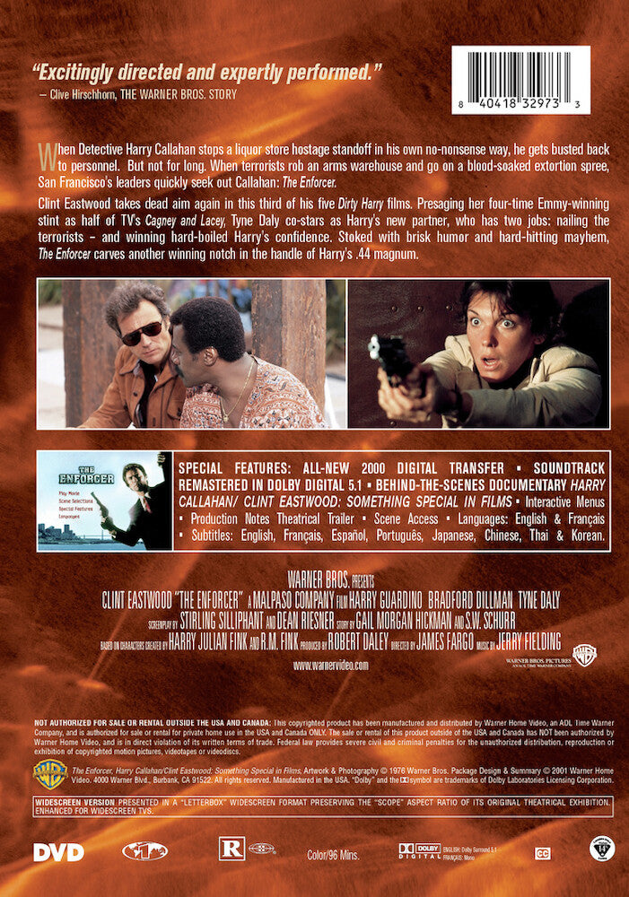 the enforcer - Back Panel - DVD