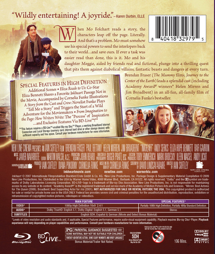 Inkheart [Blu-ray] - Back Panel - 