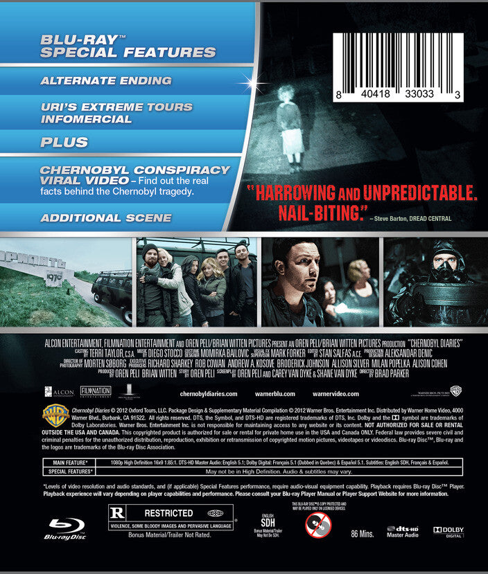 chernobyl diaries - Back Panel - Blu-ray