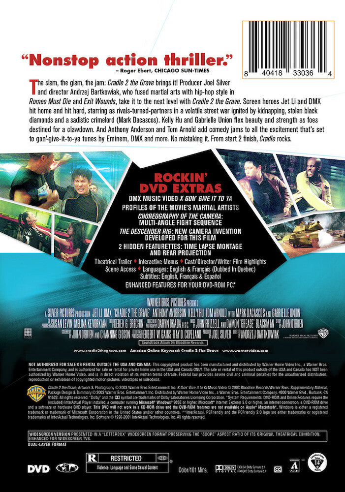 cradle 2 the grave - Back Panel - DVD