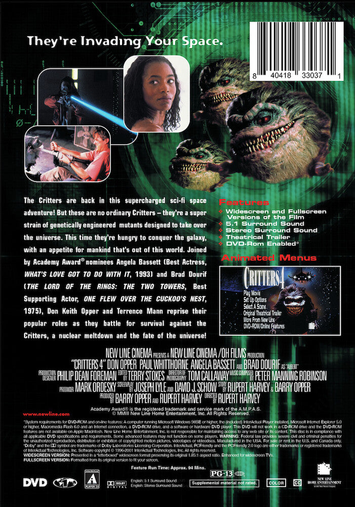 critters 4 - Back Panel - DVD