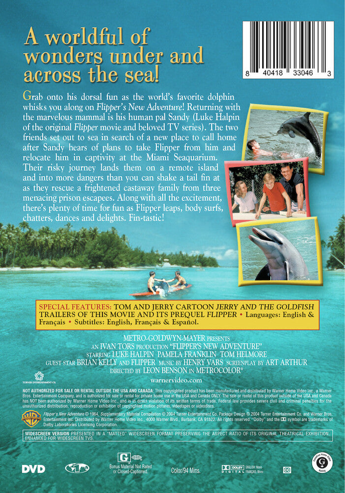 flipper's new adventure - Back Panel - DVD